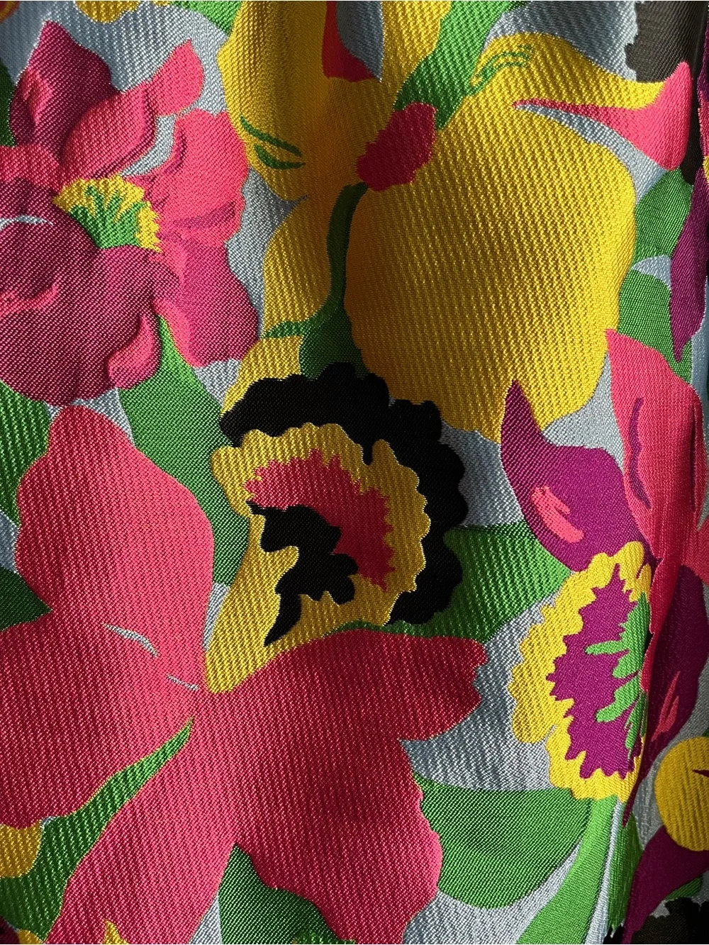 Kate Spade Orchid Bloom Skirt with Pockets Brocade Size XL
